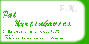 pal martinkovics business card